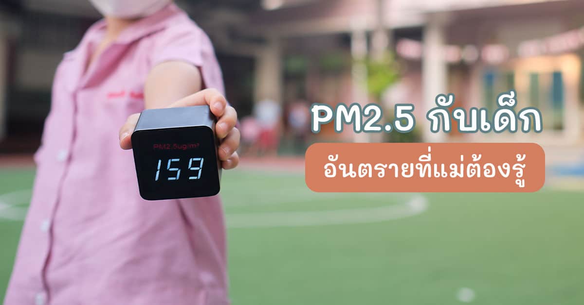 PM2.5 อันตรายกับเด็กเล็ก ภัยร้ายทำลายสุขภาพที่แม่ต้องรู้ !